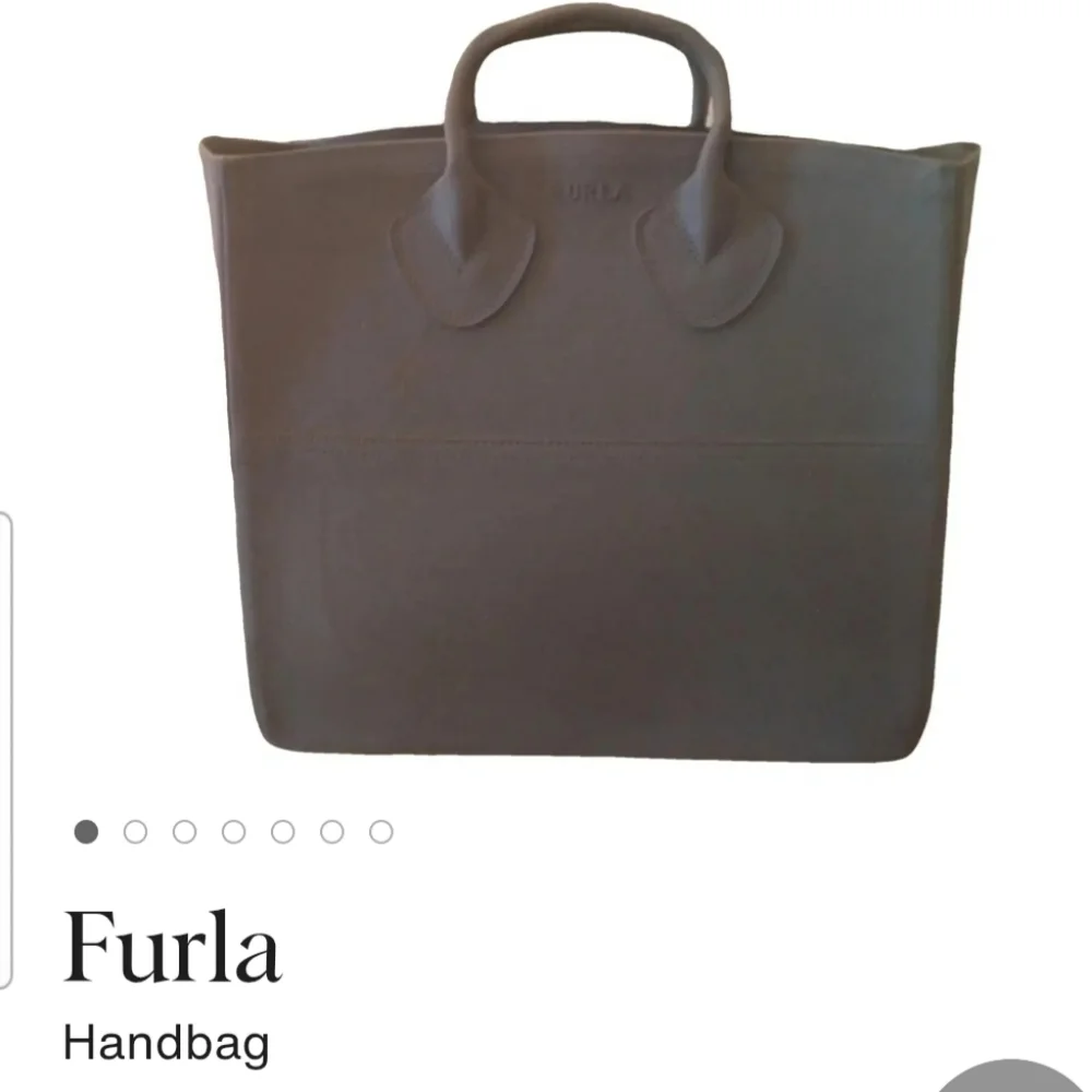 Furla  Double Handle Grey Gummy Tote Bag - Picture 8 of 8